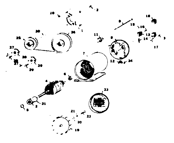 Stator Assembly Diagram and Parts List for 58031234  Craftsman Engine