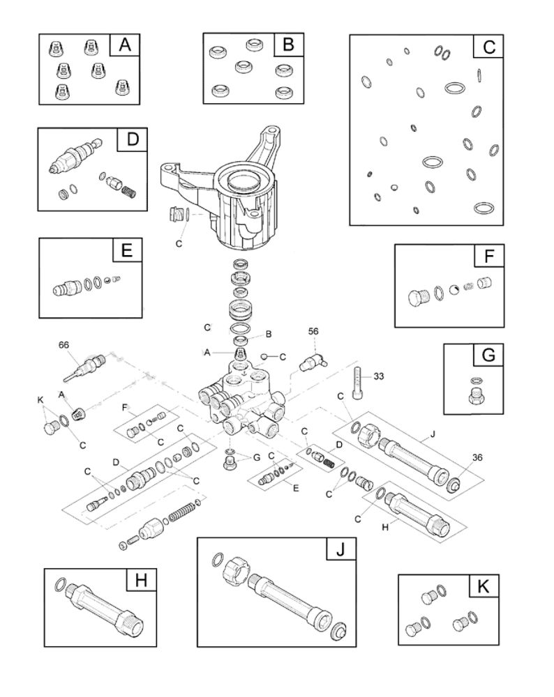 Pump Diagram and Parts List for CMXGWAS021027  Craftsman Pressure Washer