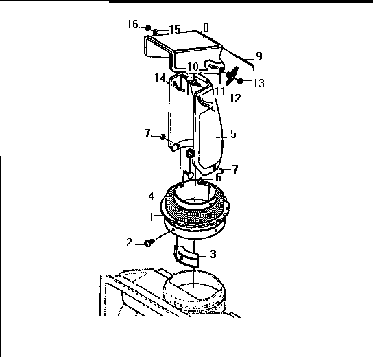 Discharge Chute Diagram and Parts List for 536884560  Craftsman Snow Blower