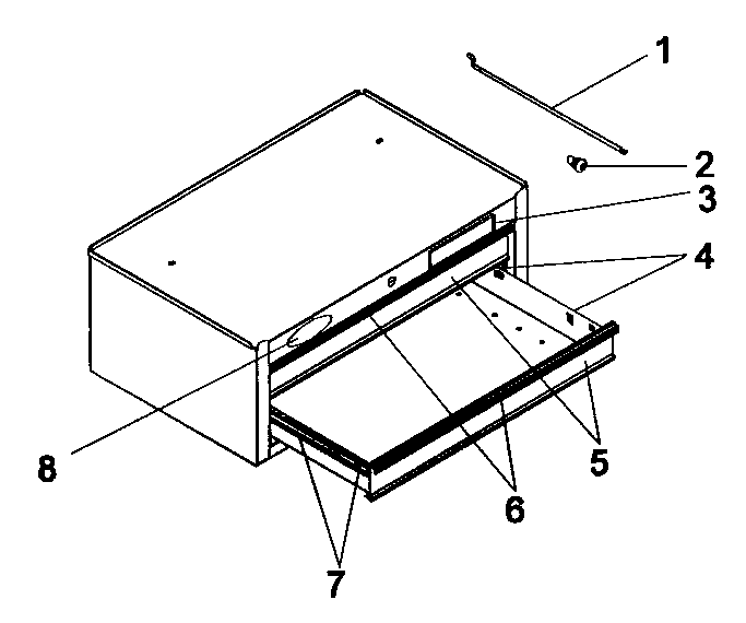 Toolbox Diagram and Parts List for 706620310  Craftsman Tool Stand & Cart