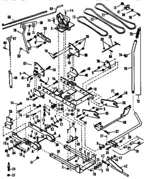 Part Location Diagram of 22068 Craftsman V-belt