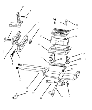 Part Location Diagram of 9026 Craftsman Clamp nut