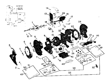 Unit Parts Diagram and Parts List for 39719441  Craftsman Grinder