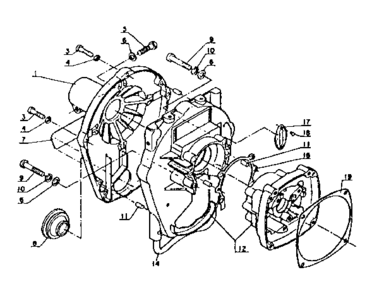 Crankcase Diagram and Parts List for 271SRM-202FA  Craftsman Trimmer