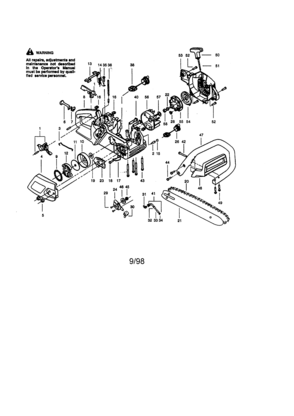 Part Location Diagram of 71-3617 Craftsman Chainsaw chain, 14-in