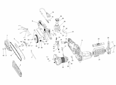 Diagram Diagram and Parts List for CMECSP610 Type 1 Craftsman Chainsaw