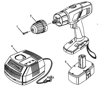 Drill Diagram and Parts List for 315113340  Craftsman Boring Machine