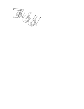 Wheels And Tires Diagram and Parts List for 917286120  Craftsman Lawn Tractor