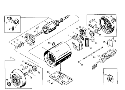 Unit Parts Diagram and Parts List for 39719251  Craftsman Grinder