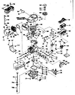 Solid State Ignition Diagram and Parts List for 143356082  Craftsman Engine