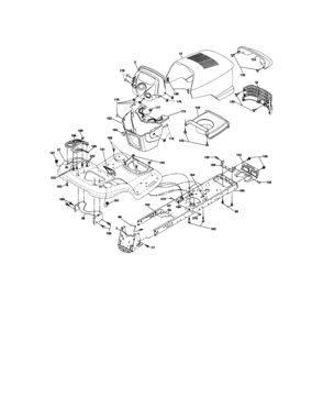 Chassis And Enclosures Diagram and Parts List for 917276882  Craftsman Lawn Tractor