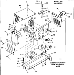 Part Location Diagram of 23484-H Craftsman Plastic bush