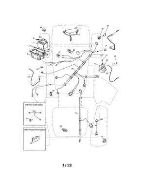 Electrical Diagram and Parts List for 917280084  Craftsman Lawn Tractor