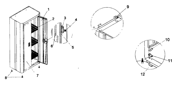 Cabinet Parts Diagram and Parts List for 706592240  Craftsman Tool Stand & Cart