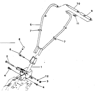 Handle Diagram and Parts List for 636299950  Craftsman Engine