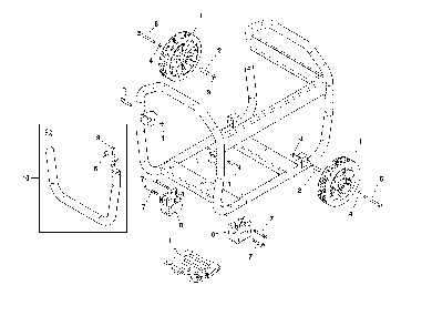 Wheel kit Diagram and Parts List for CMXGGAS030799  Craftsman Generator