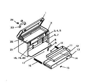 Part Location Diagram of M1602 Craftsman Clip