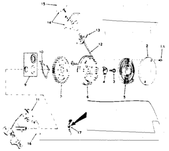 Side Mount Rewind Starter No. 590429a Diagram and Parts List for 143227012  Craftsman Engine