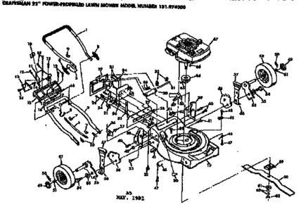 Part Location Diagram of 82469 Generac Left Rear Corner Post