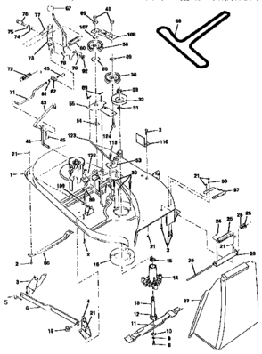 Mower Diagram and Parts List for 917257622  Craftsman Engine