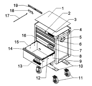 Part Location Diagram of 1008660 Craftsman Label-drawer