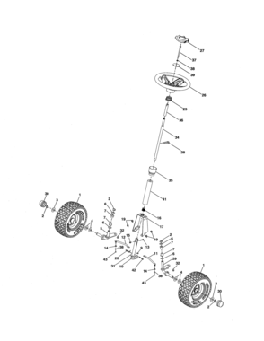 Steering Diagram and Parts List for 917280010  Craftsman Engine