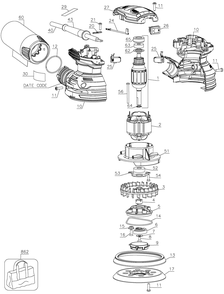 Diagram Diagram and Parts List for CMEW231 Type 1 Craftsman Orbital or Palm Sander
