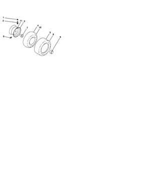 Wheels And Tires Diagram and Parts List for 917276905  Craftsman Lawn Tractor