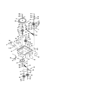 Pulleys/belts Diagram and Parts List for 486258401  Craftsman Snow Blower