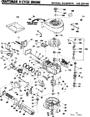 Part Location Diagram of 650835 Tecumseh Screw, 10-32 x 9/16