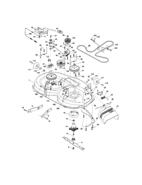 Part Location Diagram of 138791 Craftsman Lawn tractor high-lift blade