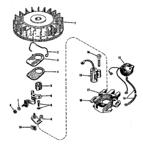 Magneto No. 29403 (phelon F-3220-h) Diagram and Parts List for 14360350  Craftsman Engine