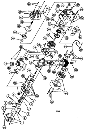 Engine Diagram and Parts List for 316790110  Craftsman Trimmer