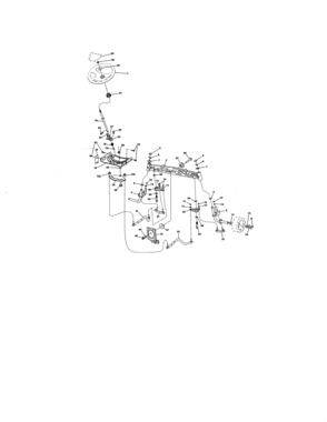 Steering Diagram and Parts List for 917203900  Craftsman Lawn Tractor