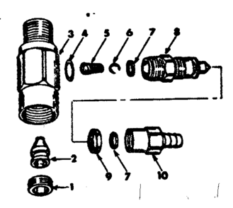 Injector 5271535 Diagram and Parts List for 471446070  Craftsman Pressure Washer