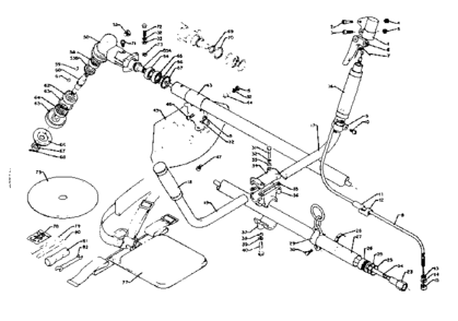 Throttle, Drive Shaft, Cutter Head, Tools And Accessory Diagram and Parts List for 271281512  Craftsman Trimmer