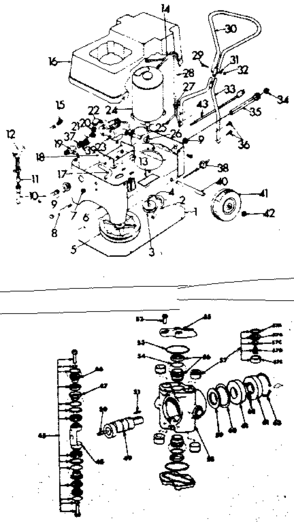 Replacement Parts Diagram and Parts List for 471446224  Craftsman Pressure Washer