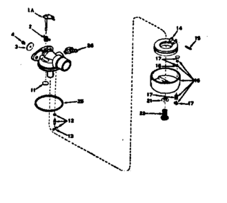 Part Location Diagram of 730167 Tecumseh PRIMER Assembly