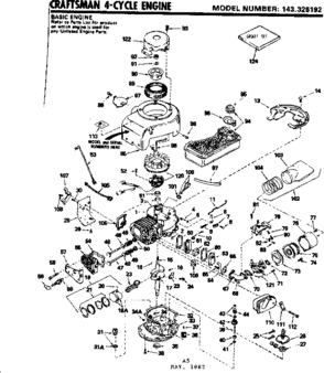 Part Location Diagram of 33350 Craftsman Gas tank