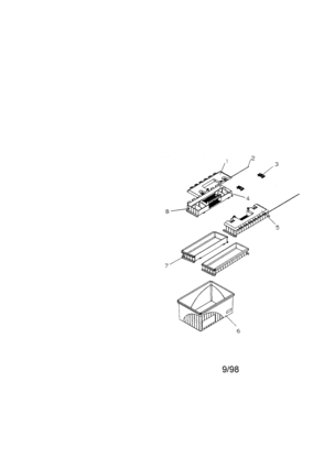 Hand Box With Sliding Trays Diagram and Parts List for 706652800  Craftsman Tool Stand & Cart