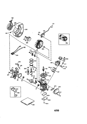 Part Location Diagram of 350437 Craftsman Blower housing
