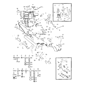 Engine And Tines Diagram and Parts List for HITCHADAPTERKITTX220AR  Craftsman Hoist & Winch