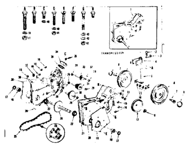 Replacement Parts Diagram and Parts List for 917634A67  Craftsman Lawn Tractor