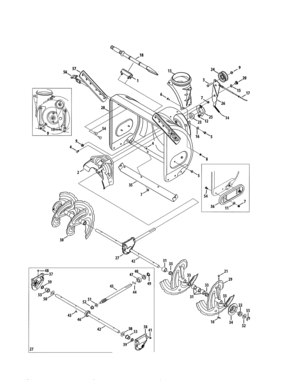Part Location Diagram of 684-05204A-4044 MTD HOUSING ASM-AUGER
