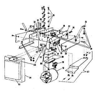 Operator Assembly-model No. 139.656260 Diagram and Parts List for 139656260  Craftsman Garage Door Opener