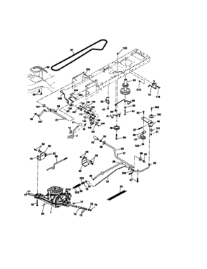 Ground Drive Diagram and Parts List for 917273381  Craftsman Lawn Tractor