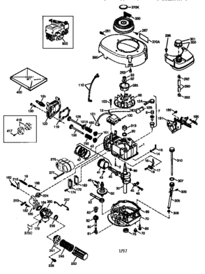 Engine (71/143) 143.974506 Diagram and Parts List for 143974506  Craftsman Engine