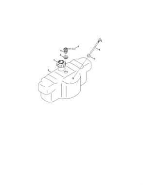 Fuel Tank Diagram and Parts List for 247204100  Craftsman Engine