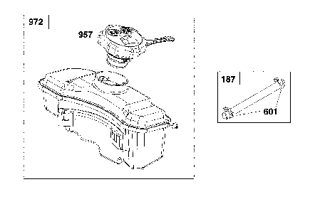 Fuel supply Diagram and Parts List for CMXGMAM1125506  Craftsman Lawn Mower