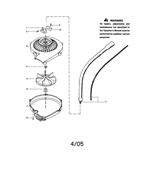 Blower Attachment Diagram and Parts List for 944511601  Craftsman Trimmer